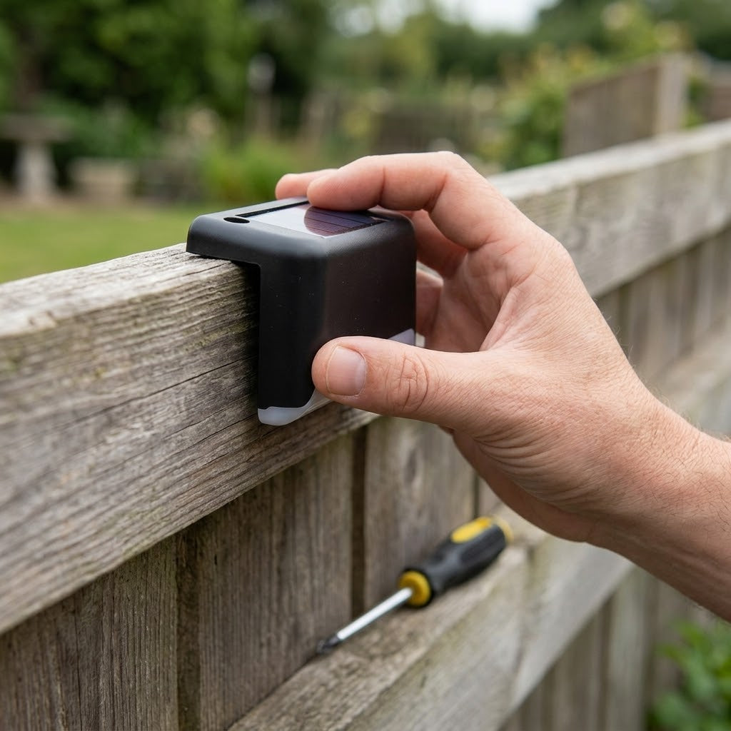 Instant Solar Step Lights - No Wiring, Just Place & Done
