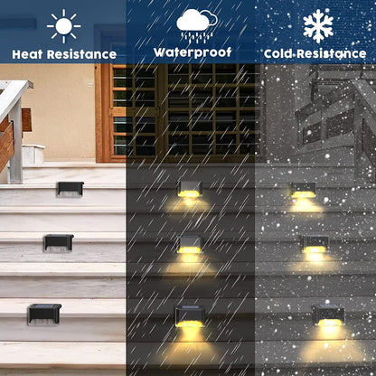 Instant Solar Step Lights - No Wiring, Just Place & Done