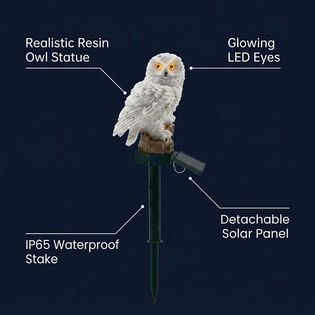 Adorable Solar Owl Garden Light - Garden Decor That Glows