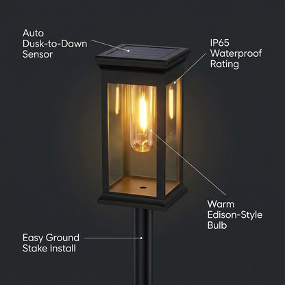Outdoor Solar Courtyard Lamp