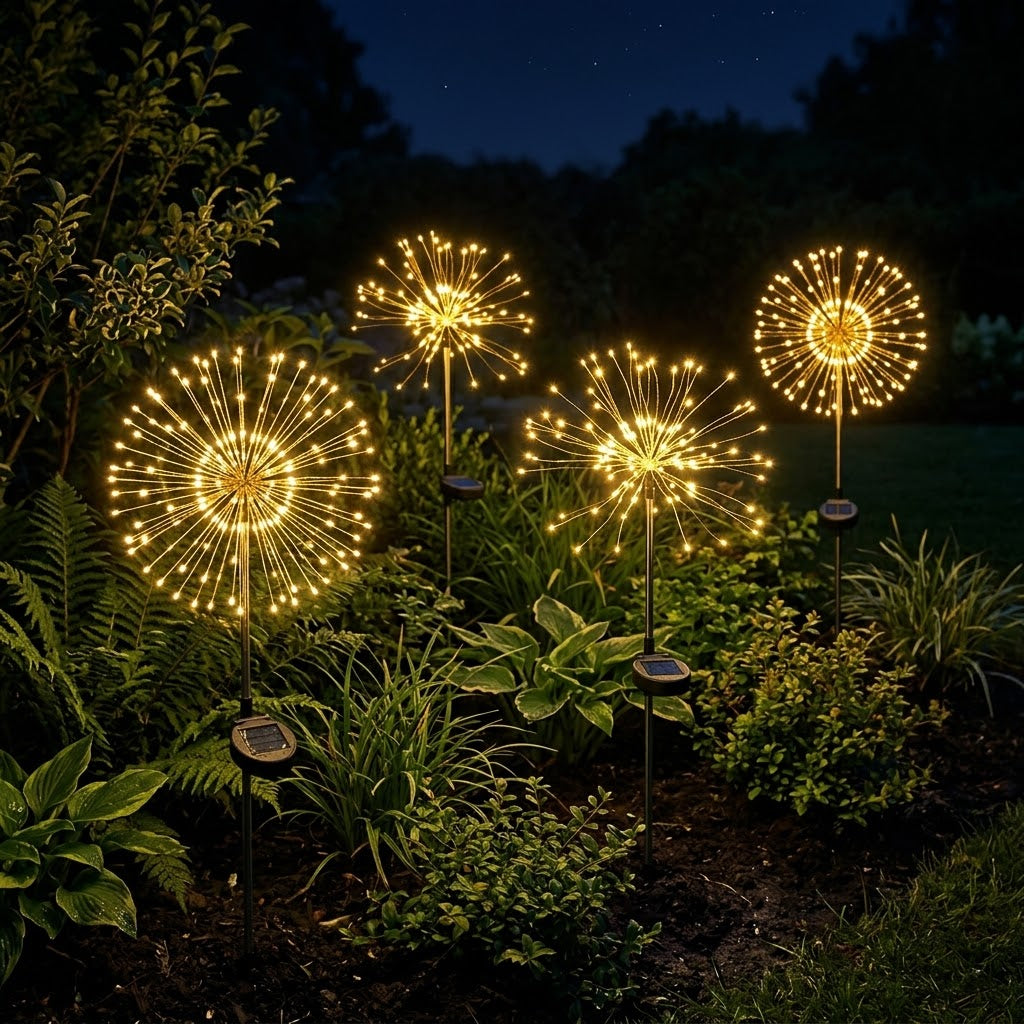 Solar Fireworks Garden Lights