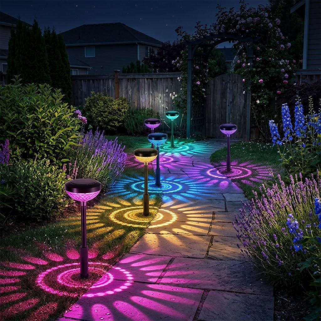Outdoor Solar Lawn Water Droplet Projection Light