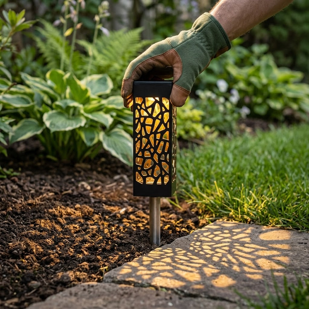 Solar Lantern Lights - Garden Pathway Ambiance