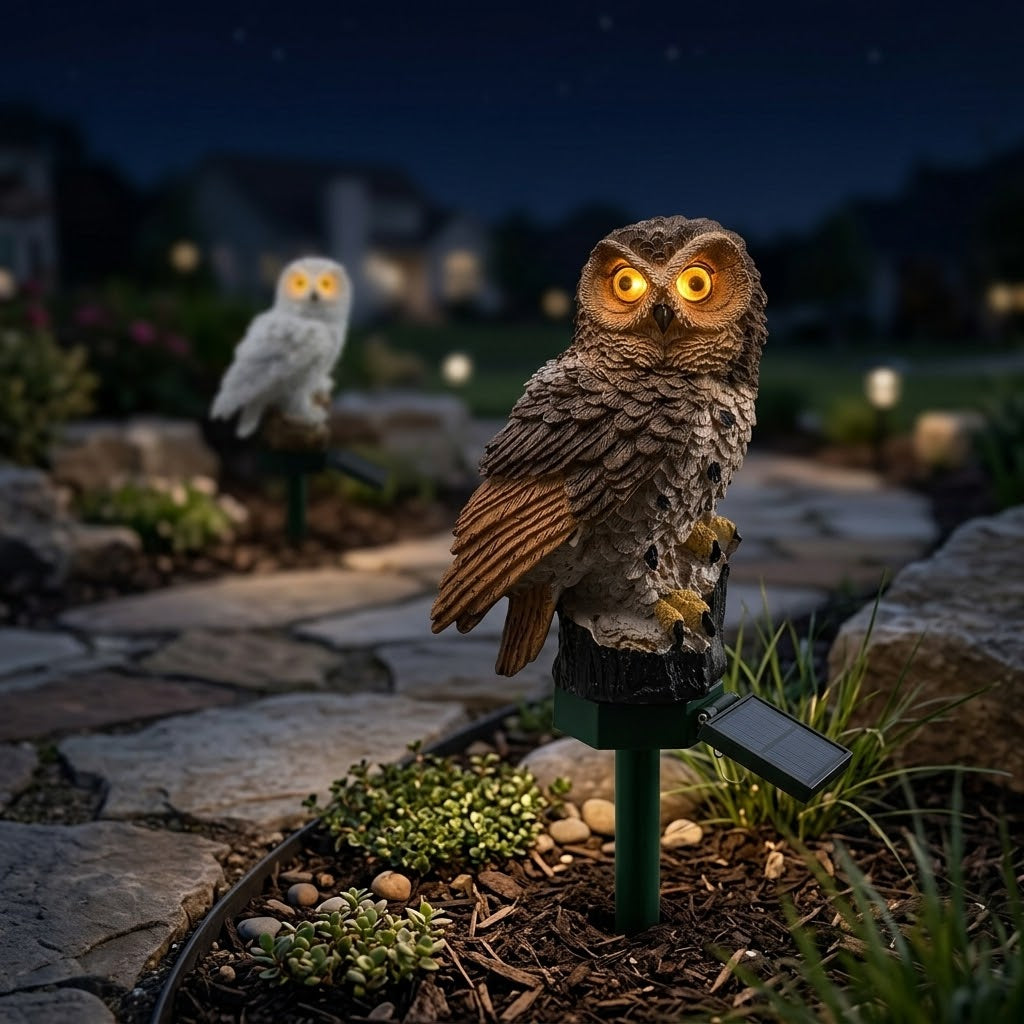 Adorable Solar Owl Garden Light - Garden Decor That Glows