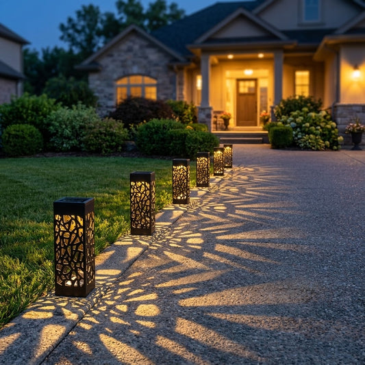 Solar Lantern Lights - Garden Pathway Ambiance