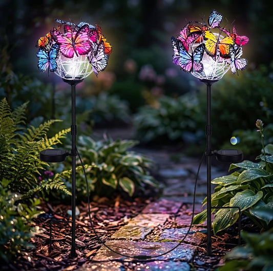 Enchanted Garden Butterfly Solar Lights - Customizable Garden Décor Stacy's Home