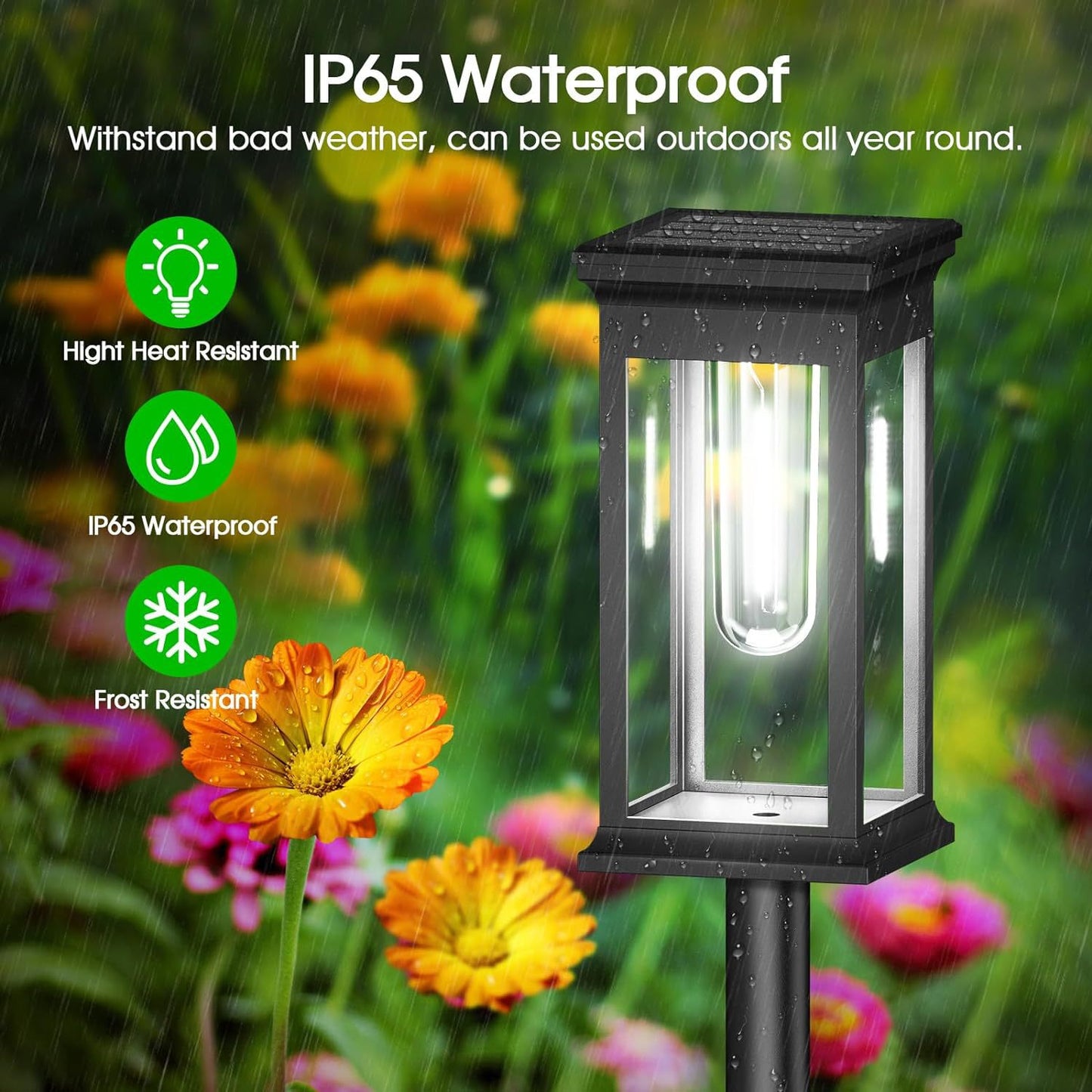 Outdoor Solar Courtyard Lamp