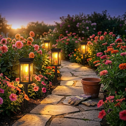 Outdoor Solar Courtyard Lamp