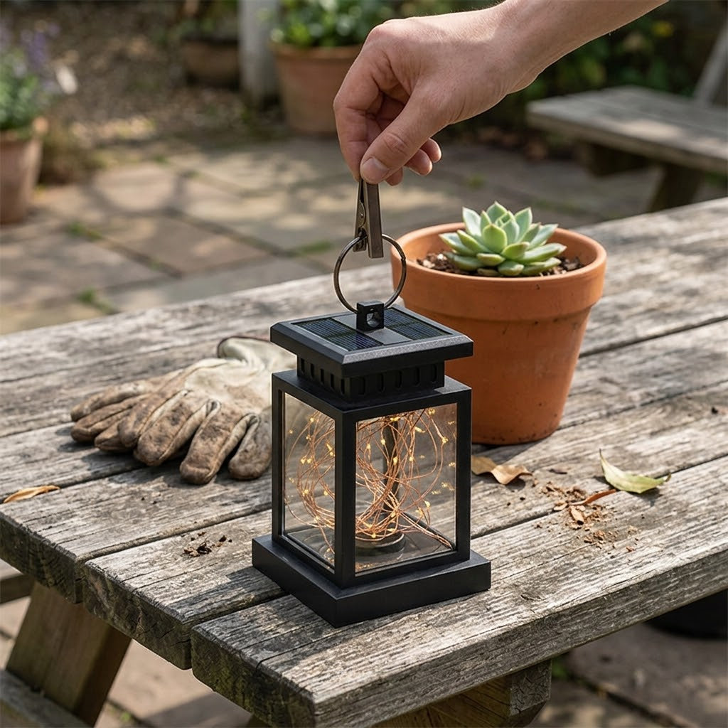 Ambient Glow Solar Lanterns - Warm Ambiance