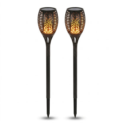 Solar Tiki Torch Lights - Flickering Flames