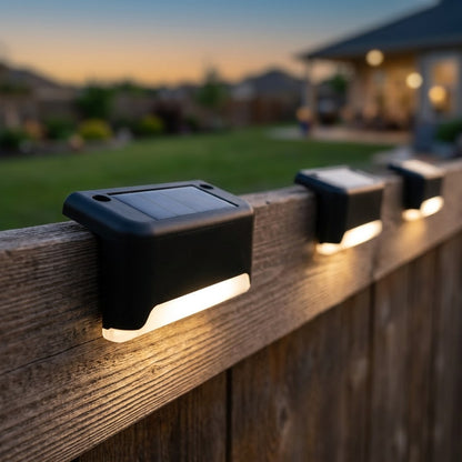 Instant Solar Step Lights - No Wiring, Just Place & Done