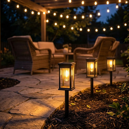 Outdoor Solar Courtyard Lamp