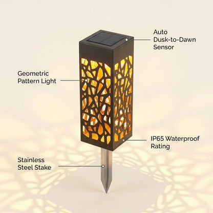 Solar Lantern Lights - Garden Pathway Ambiance