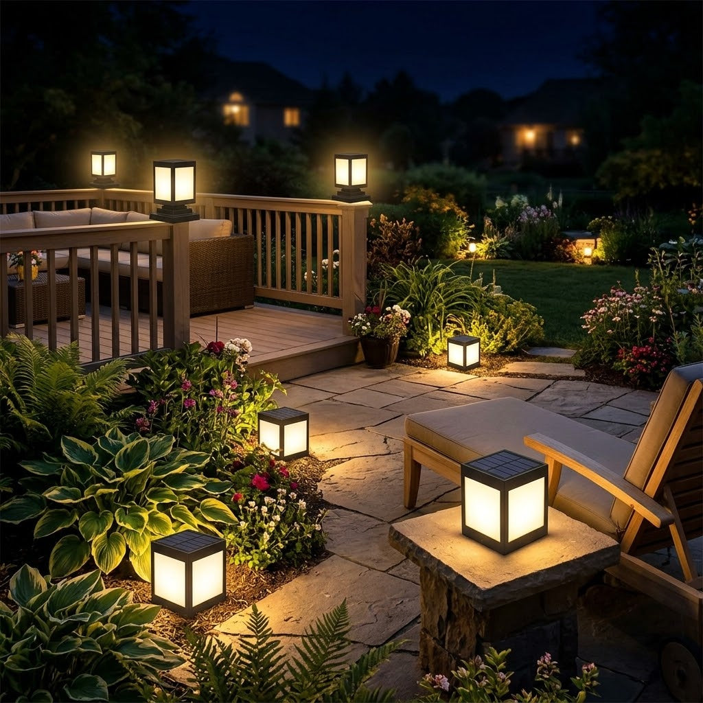 Solar Garden Feature Lights - Professional Uplighting
