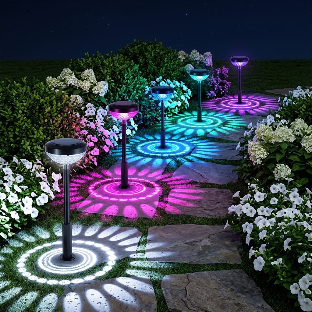 Outdoor Solar Lawn Water Droplet Projection Light